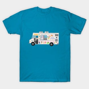 Ice Cream Truck Digital Art Illustration T-Shirt